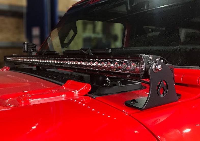 Artec - 50" Zoll LED Lichtbalken Halterung für Motorhaube passend für Wrangler JL ab 2018