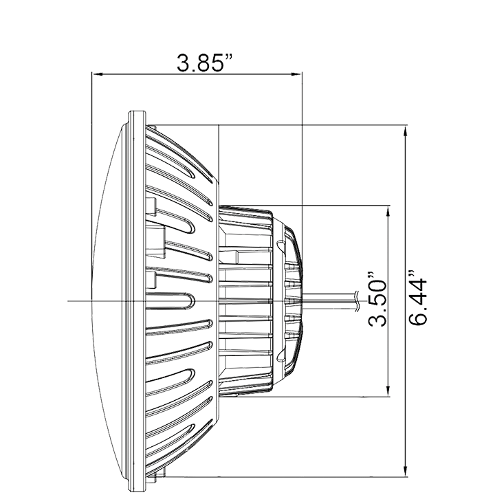 Vortex 7 Zoll LED Scheinwerfer VisionX