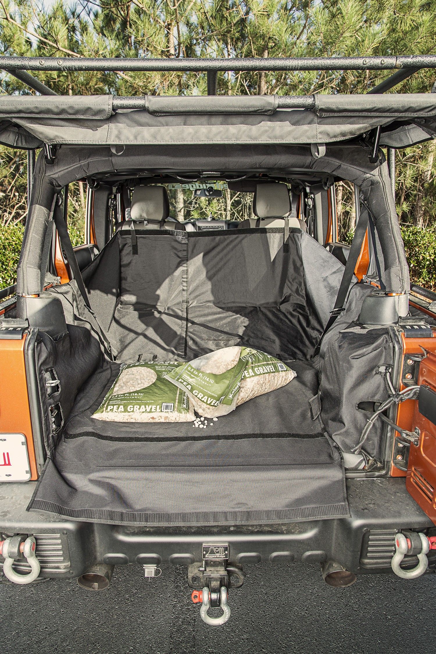 Jeep Wrangler JK 2türer Teppich Set hinten Kofferraum mit
