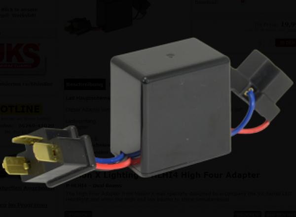 VisionX - Adapter für Dualbeam funktion Fern & Abblendlicht