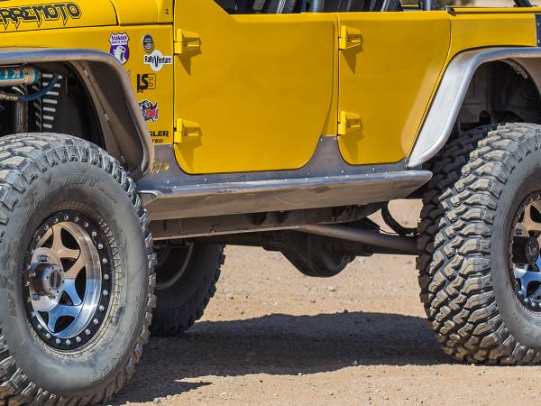 Genright - Flankenschutz "Rocker Guards" Aluminium für Wrangler JK 4D