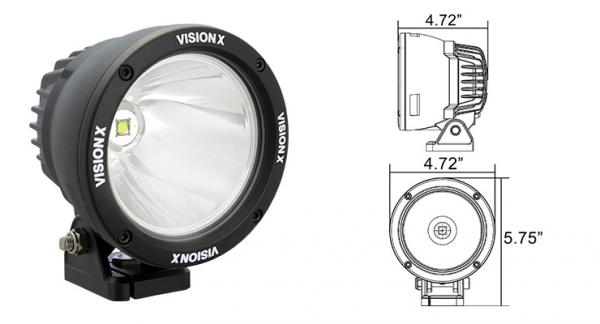 VisionX - Cannon LED Scheinwerfer 10° Set mit E - Prüfzeichen