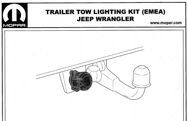 MOPAR - Elektrik für Anhängerkupplung passen für Wrangler JL ab 2018