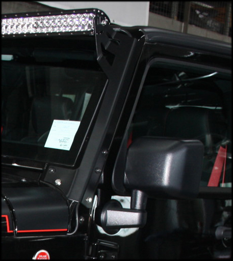 Vierkant Offroad - Haltersatz, Halter für LED Lichtbalken 50'' Jeep  Wrangler TJ am Scheibenrahmen