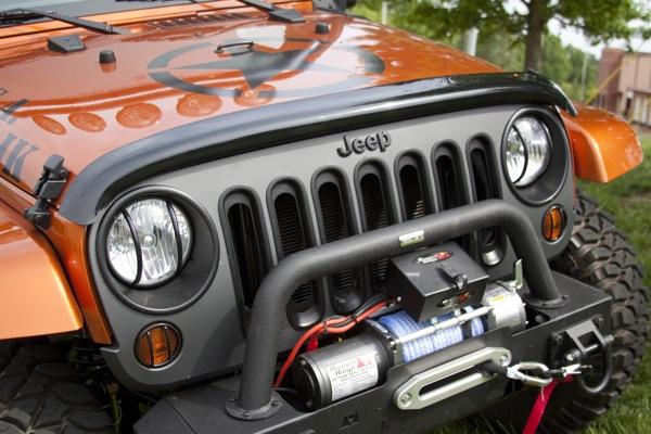 fliegen abweiser bug deflector jeep wrangler hood