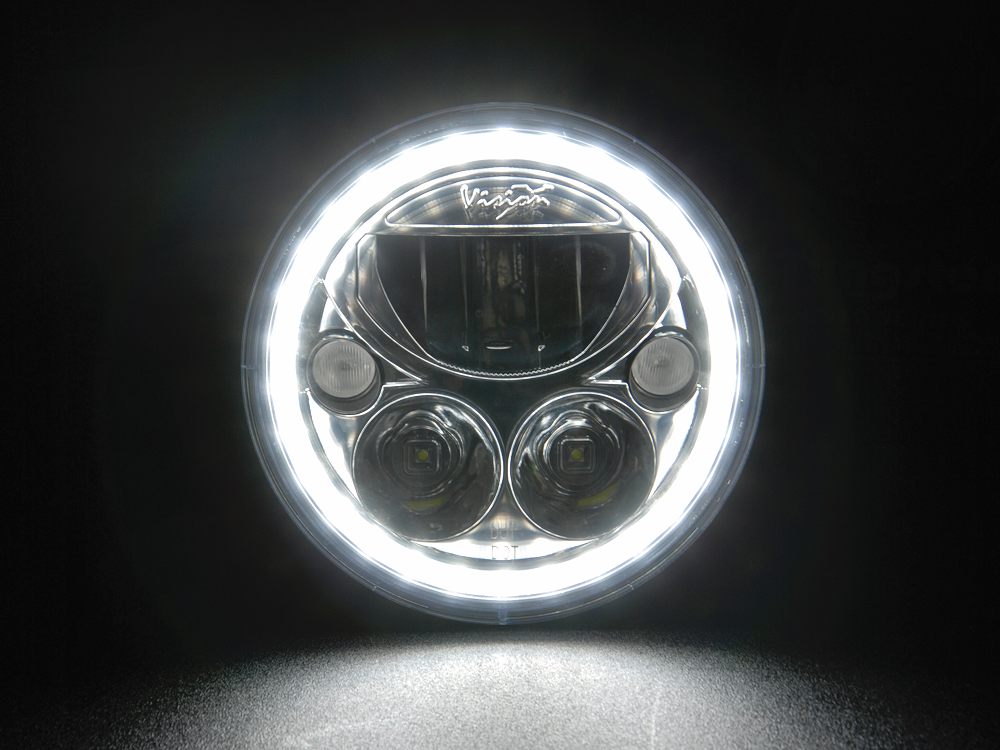 Vierkant Offroad - Hauptscheinwerfer NOLDEN 7-Zoll Bi-LED Reflektor für Jeep  Wrangler JK