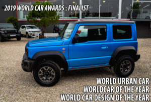 Blauer Suzuki Jimny Finalist bei den 2019 World Car Awards